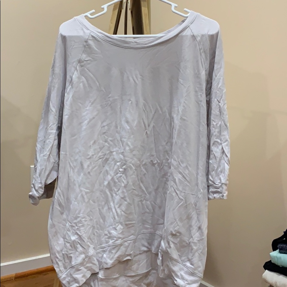3/4 sleeve wide neck